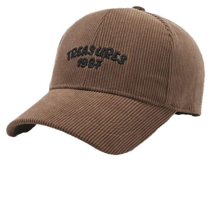 Women's Corduroy Embroidered Baseball Cap Bowlift