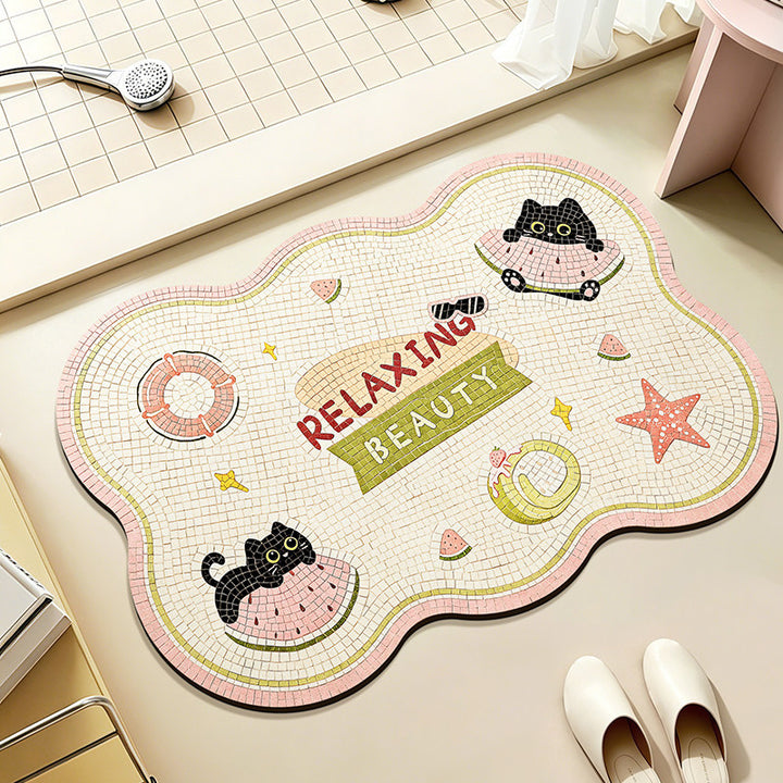 Fun-Themed Bathroom Mat Bowlift
