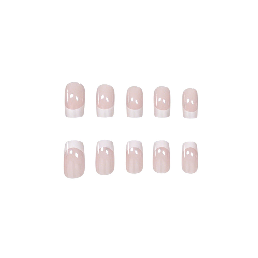French Tip Nail Design Enhancements Bowlift