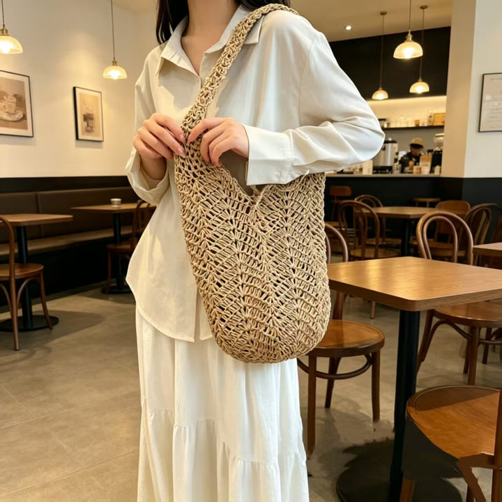 Handcrafted Macrame Shopper Bag Bowlift