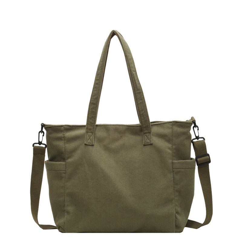 Textured Multi-Pocket Travel Tote Bowlift