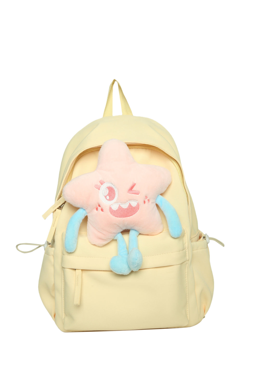 Plush backpack with playful star motif Bowlift