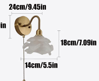 Elegant Floral Wall Sconce