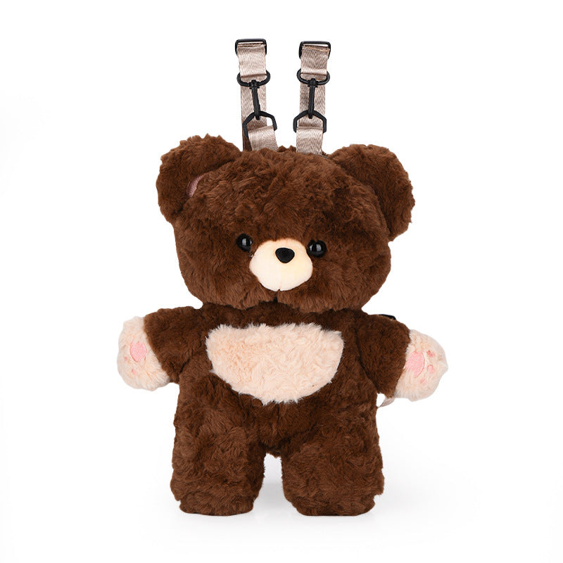 Plush backpack with cute teddy design Bowlift