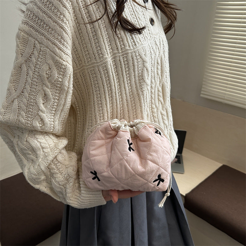 Quilted Drawstring Pouch Bowlift