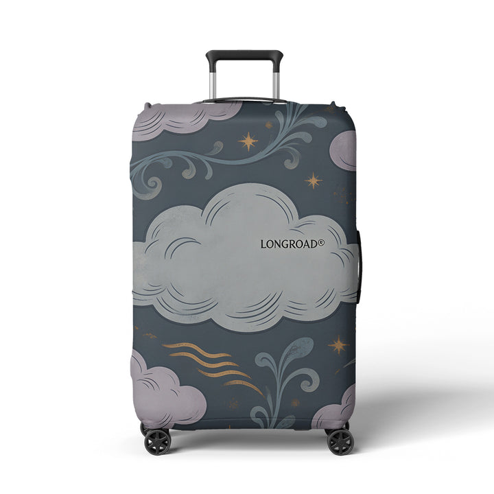 Women’s suitcase cover with floral lavender pattern Bowlift