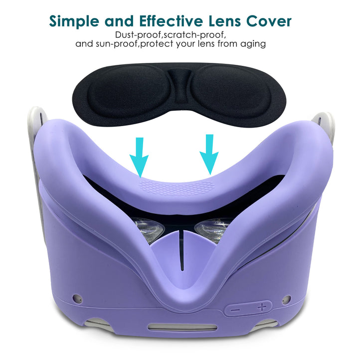 VR-Accessory-Set with Ergonomic Mount and Protection for Controller Bowlift