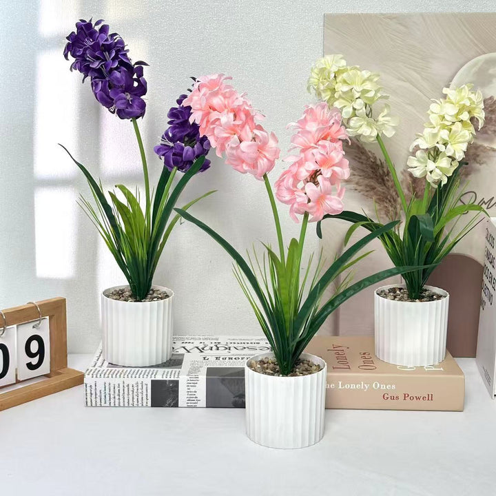 Lifelike Floral Decorative Centerpiece for Home Display