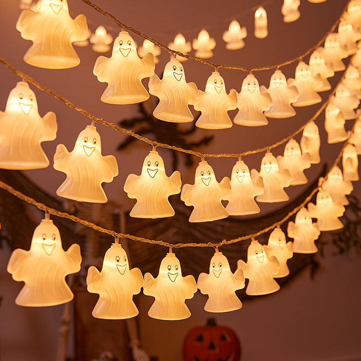 Festive Ghost LED String Lights Bowlift