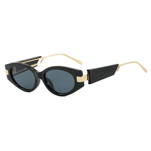Ladies elegant Cat-Eye sunglasses with gold accents Bowlift