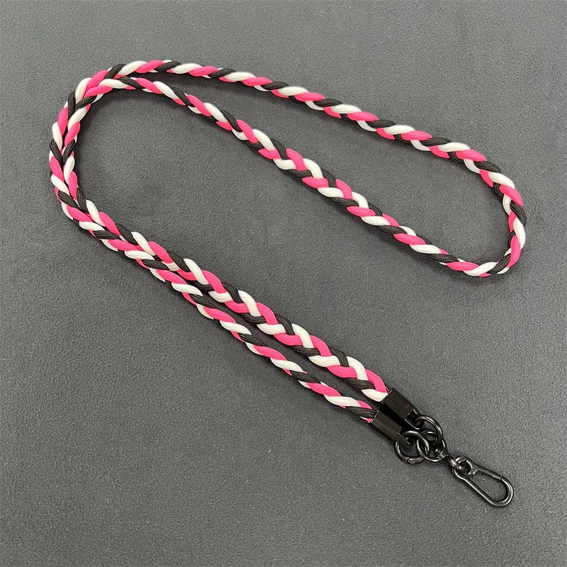 Braided Phone Lanyard with Secure Clips Bowlift