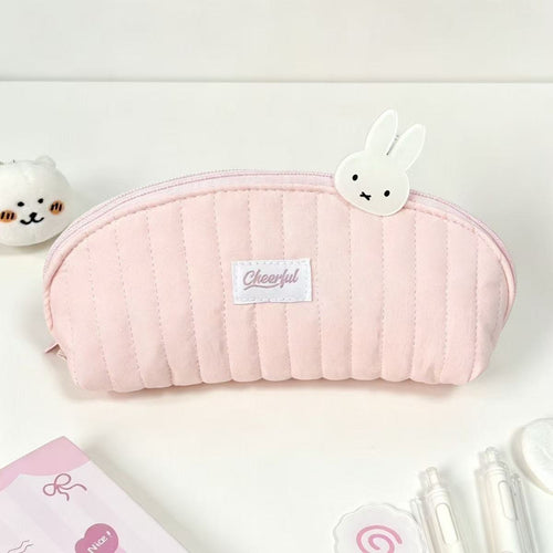 Multi-Compartment Plush Storage Pouch