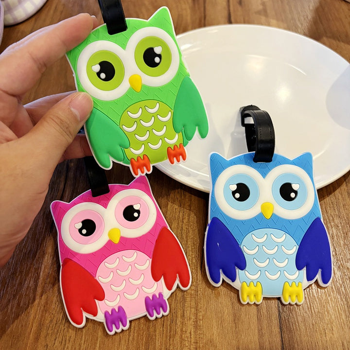 Owl-Shaped Travel Luggage Tag Bowlift