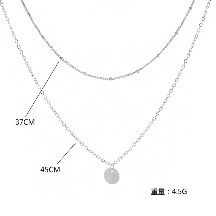 Layered Elegant Chain Necklace Bowlift