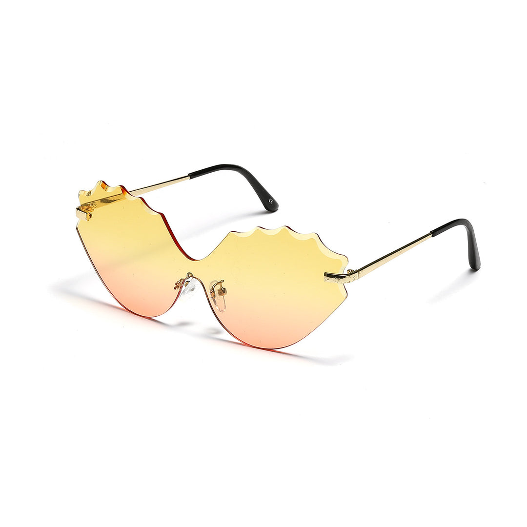 Women's Sunglasses with Unique Wave Design Bowlift