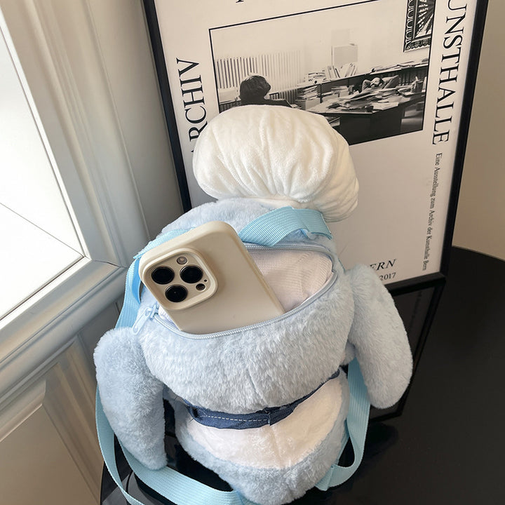 Plush shoulder bag with chef's hat Bowlift