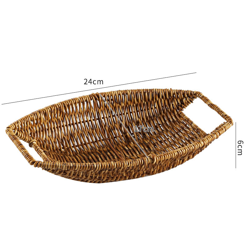 Handwoven Decorative Serving Basket Bowlift