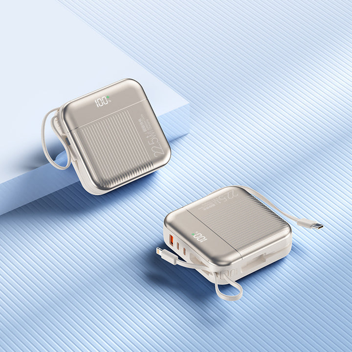 Portable power bank with high fast charging performance and digital display Bowlift