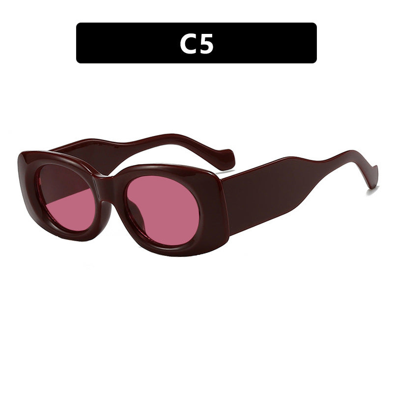 Ladies futuristic sunglasses in elegant square design Bowlift