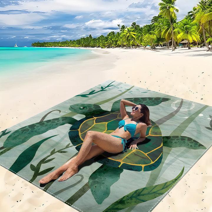 Mandala Design Beach Mat Bowlift