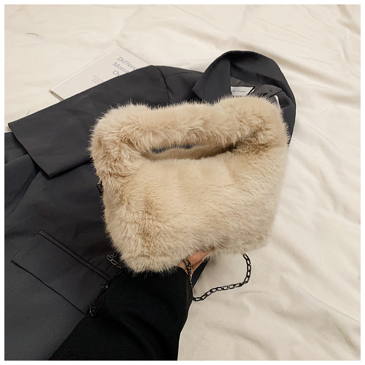 Plush Fur Mini Handbag