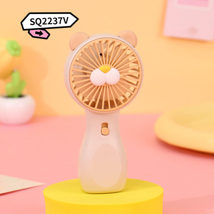 Women's portable hand fan in playful frog design Bowlift