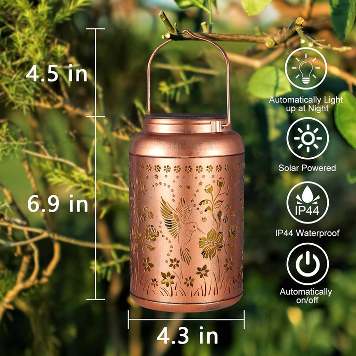 Intricate Metal Shadow Projection Table Lamp With Rechargeable LED Bowlift