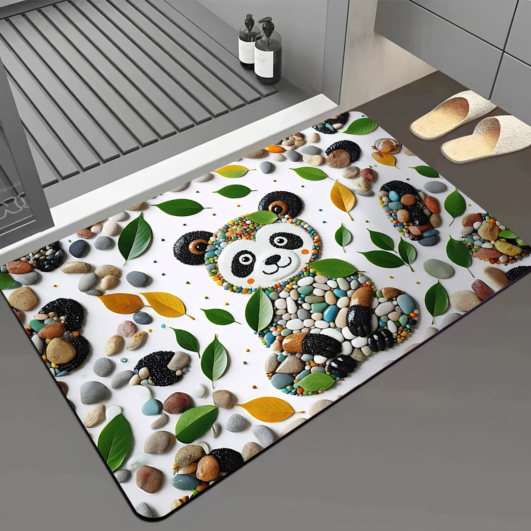 Dragonfly-Themed Bath Mat Bowlift
