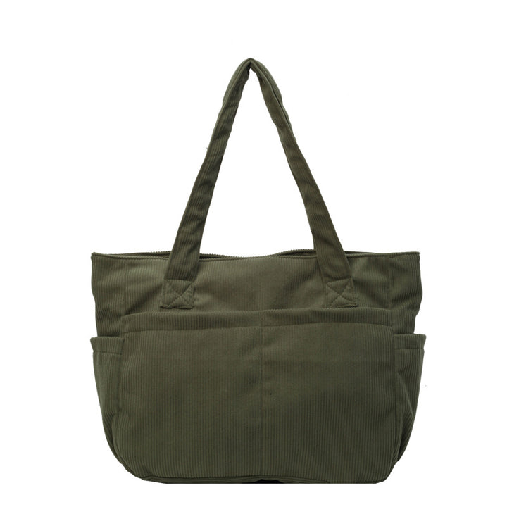 Multifunctional shoulder bag with large outer pockets Bowlift