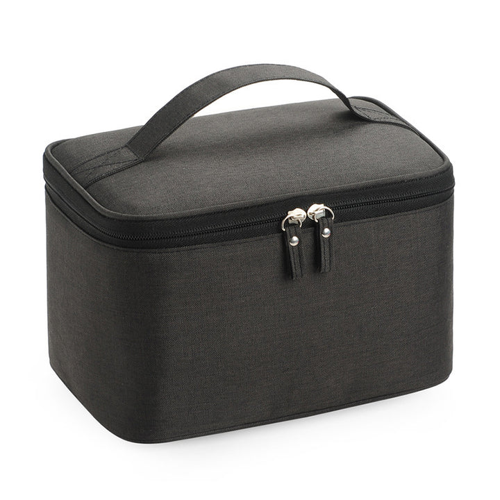 Cosmetic transport bag with thoughtful interior layout Bowlift