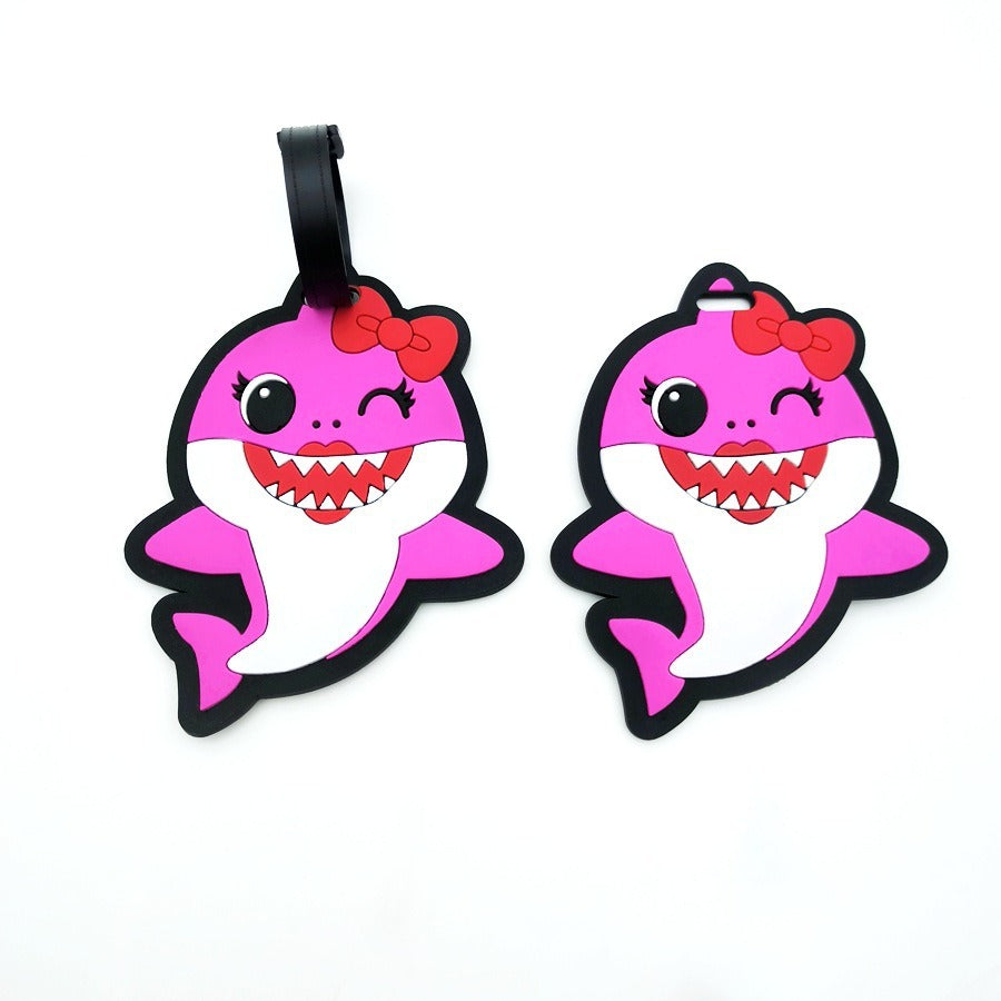 Shark-Themed Luggage Tag Bowlift