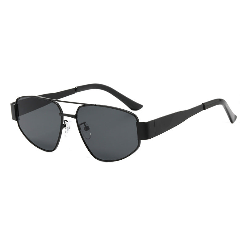 Men's Aviator-Style Metallic Sunglasses Bowlift