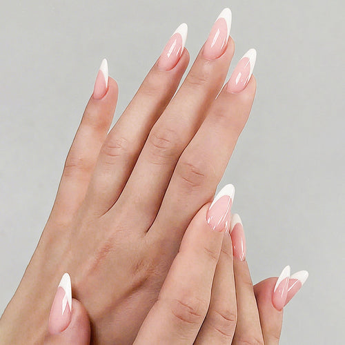 Artificial nail set with trendy, minimalist design Bowlift