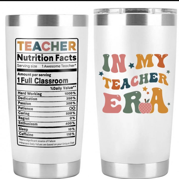 Double-Wall Vacuum Insulated Stainless Steel Travel Tumbler With Spill-Resistant Lid And Printed Cow Sunflower Design