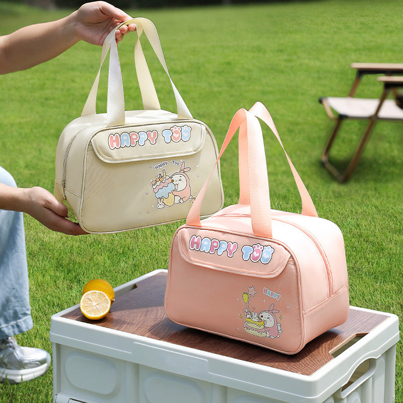 Insulated Lunch Tote with Cute Character Design Bowlift