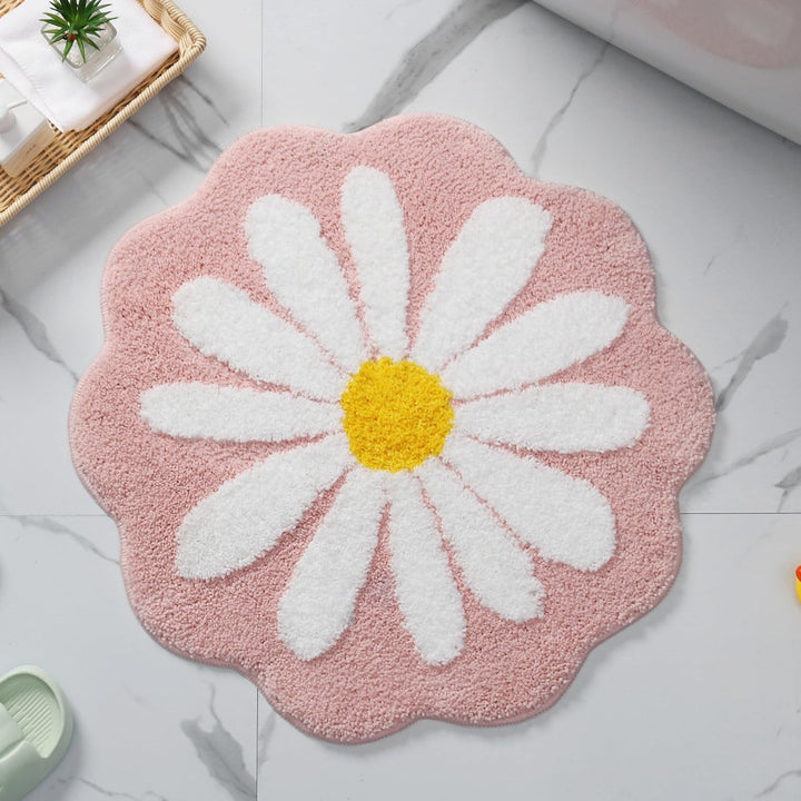 Decorative Daisy-Shaped Bath Mat