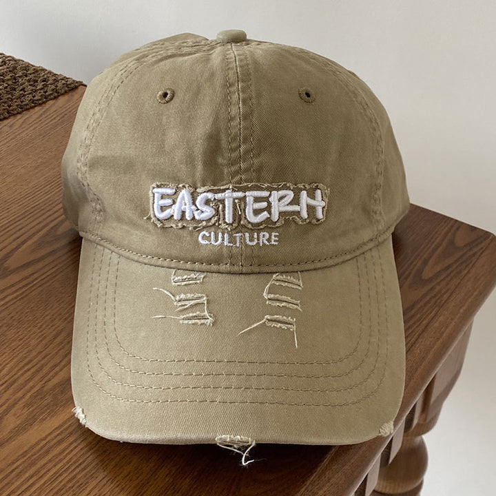 Men's Distressed Casual Cap Bowlift