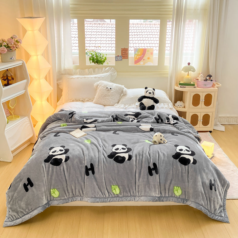 Decorative Fleece Throw Blanket Bowlift