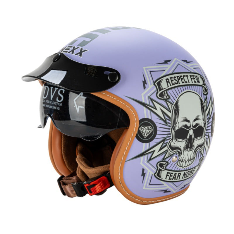 Classic Open-Face Motorcycle Helmet Bowlift