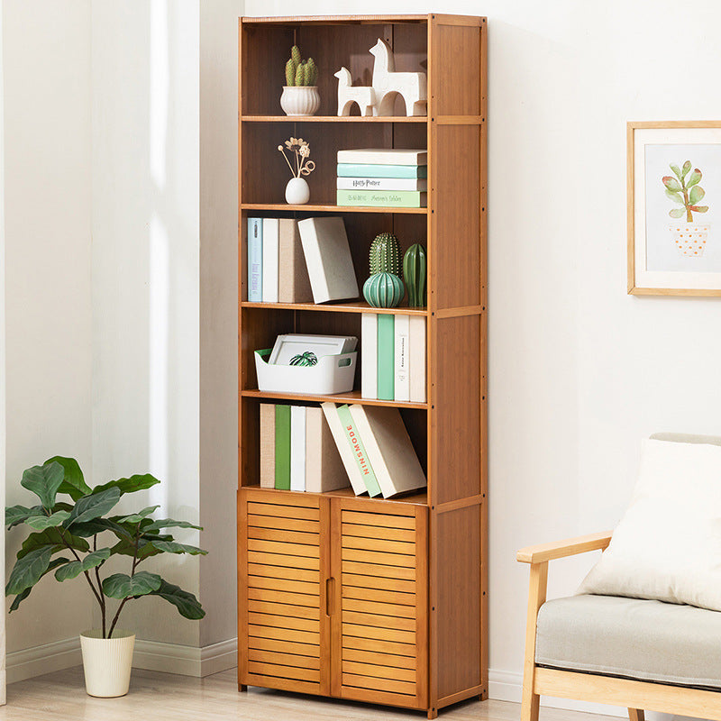 Storage shelf with adjustable compartments and natural wood look Bowlift