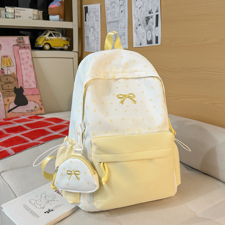 Playful Bow-Embellished Backpack Bowlift