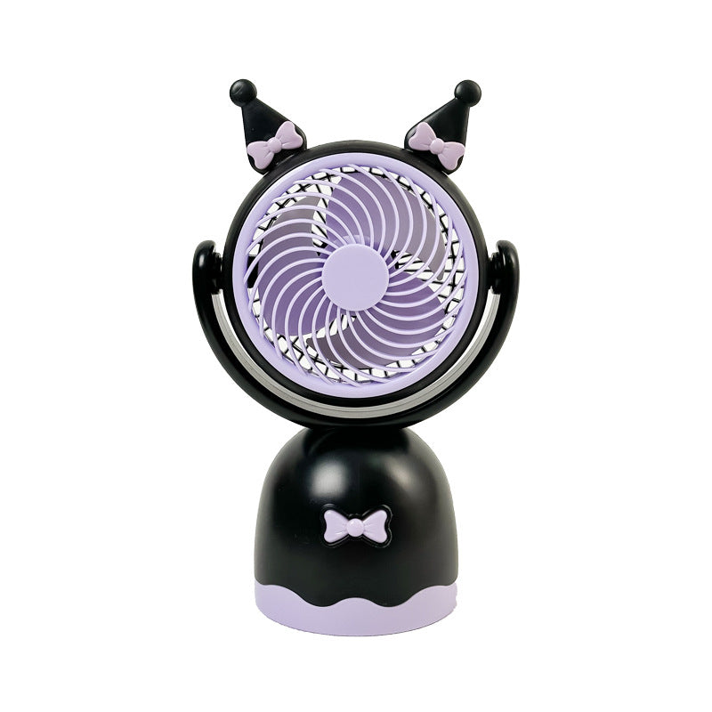 Ladies portable mini handheld fan with playful cat design Bowlift