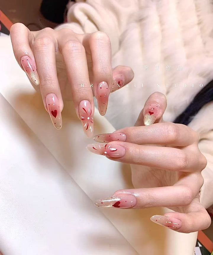 Glossy Short Square Press-On Nails Bowlift