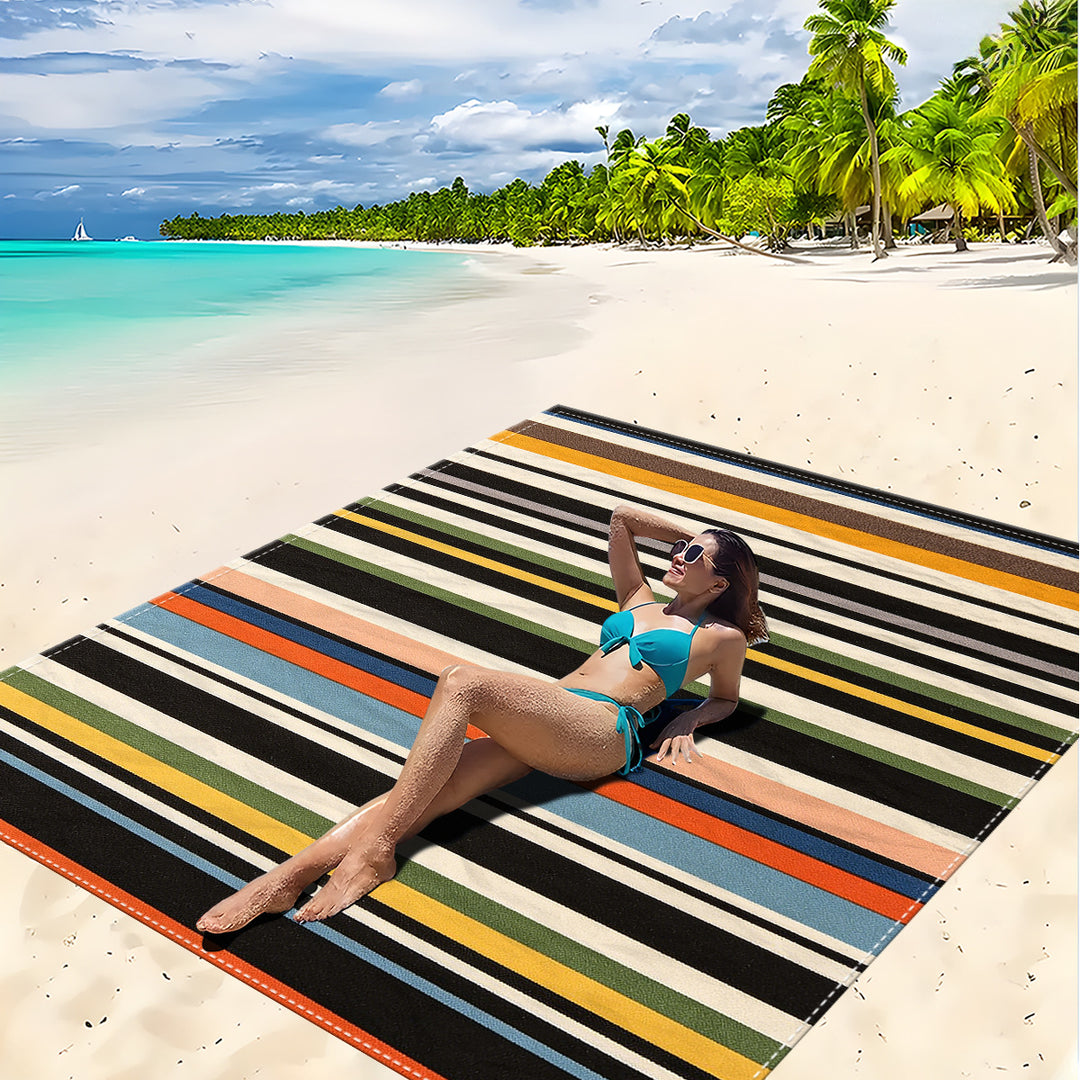 Mandala Design Beach Mat Bowlift
