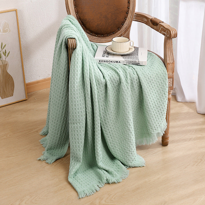 Luxurious Textured Knit Throw Blanket Bowlift