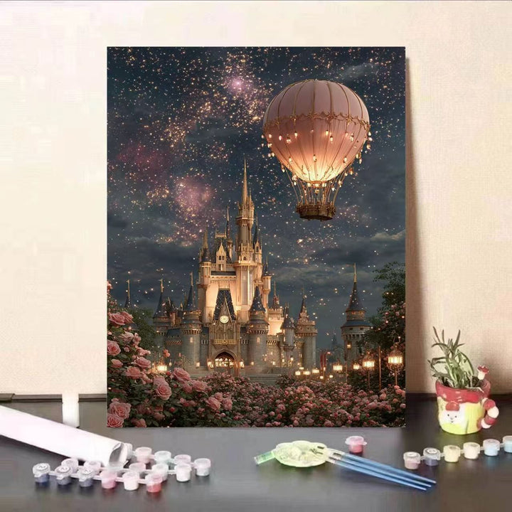 Fantasy Castle Paint by Numbers Canvas Kit Bowlift