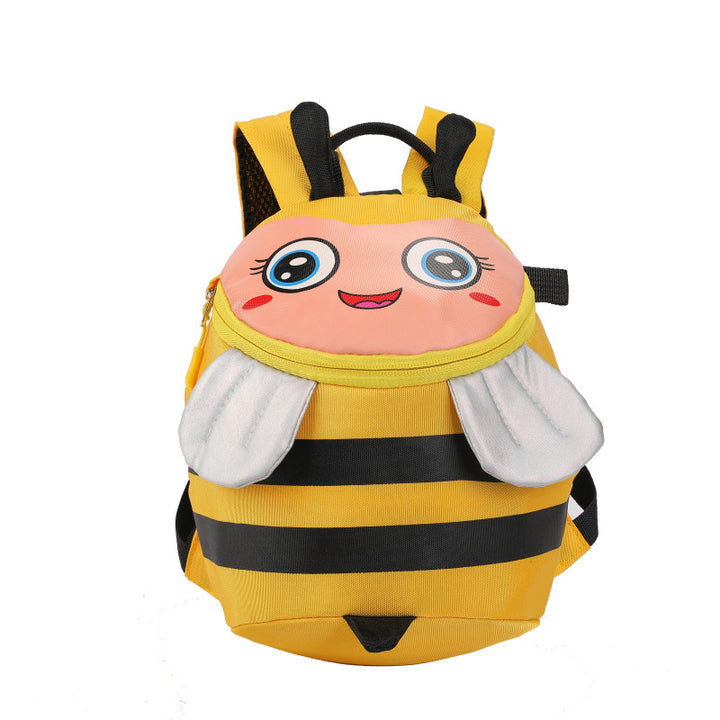 Plush backpack with bee motif and practical compartments Bowlift