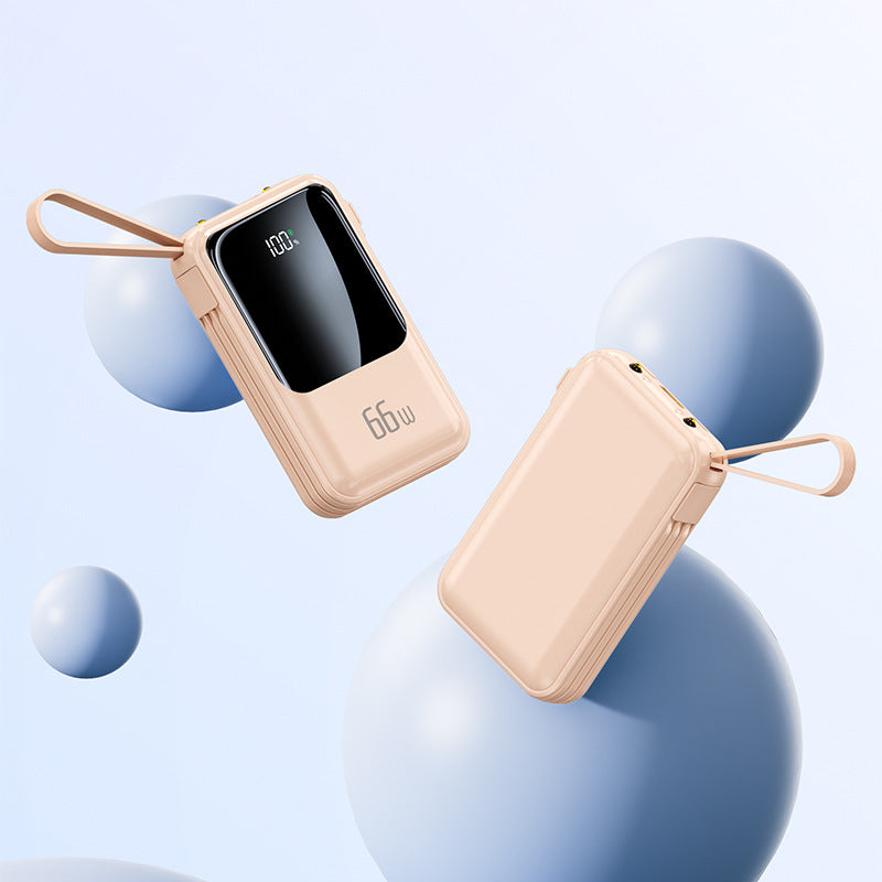 Portable power bank with 66W fast charging function and digital display Bowlift