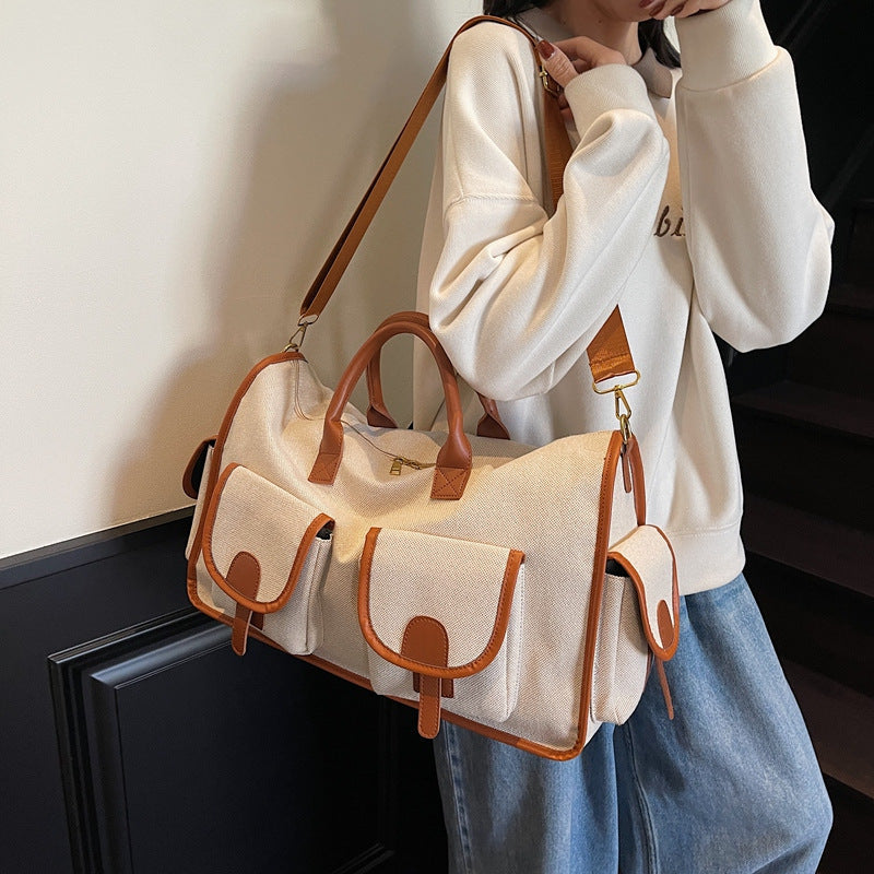 Elegant Leisure Duffel Bag with Multiple Compartments Bowlift