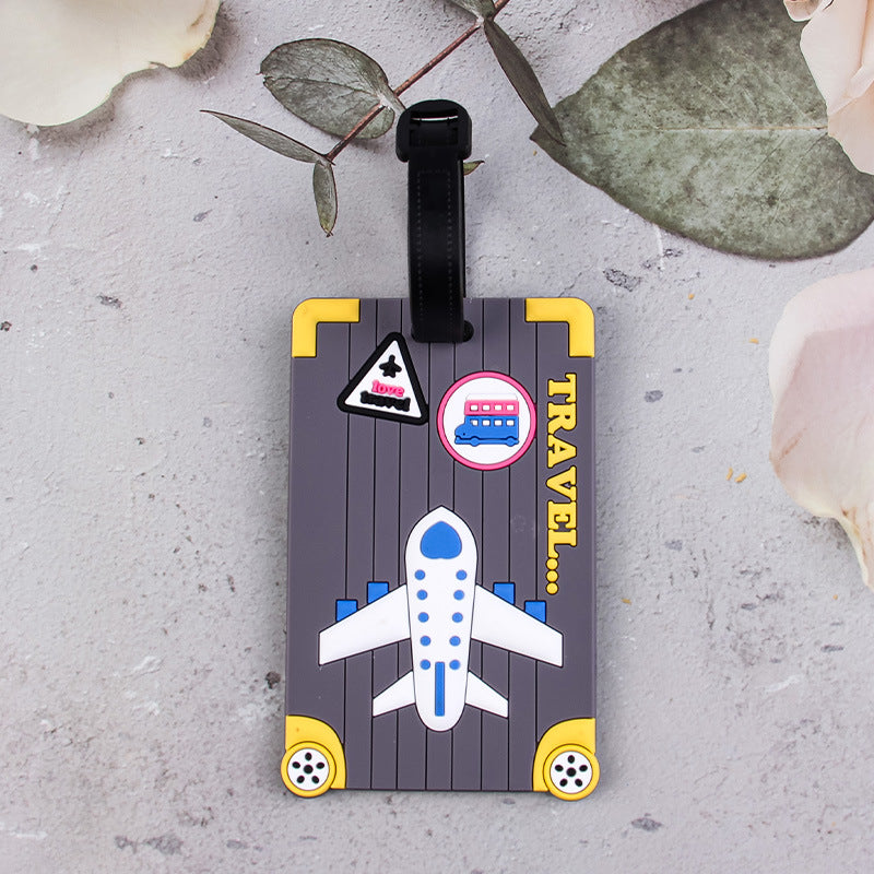 Fun Airplane-Themed Luggage Tag Bowlift